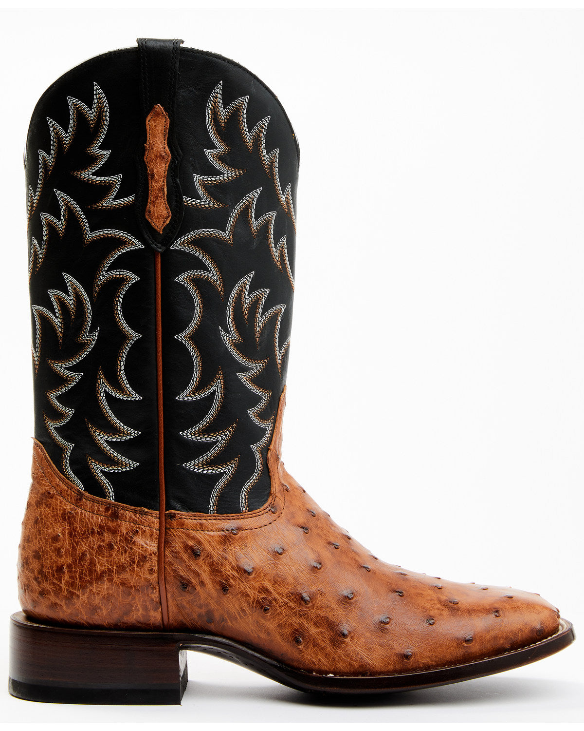 Men's Full Quill Cognac Ostrich Exotic Western Boots - Broa | Cody James Boots