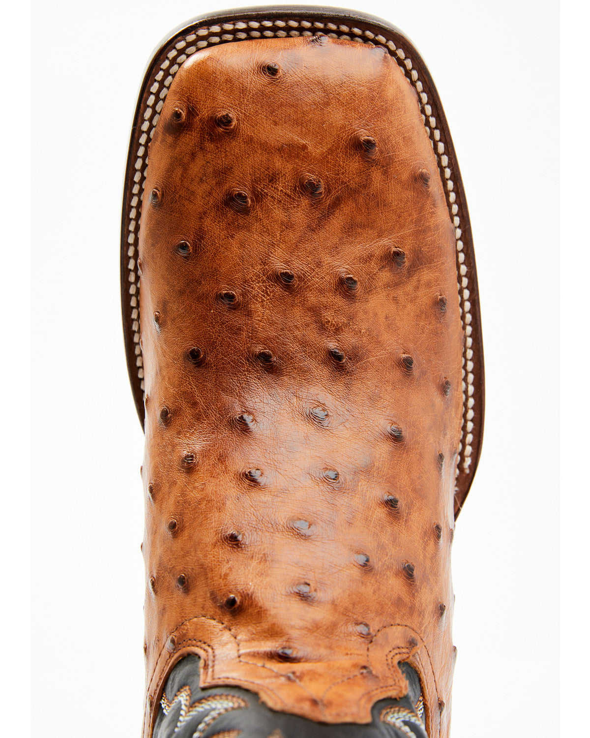Men's Full Quill Cognac Ostrich Exotic Western Boots - Broa | Cody James Boots
