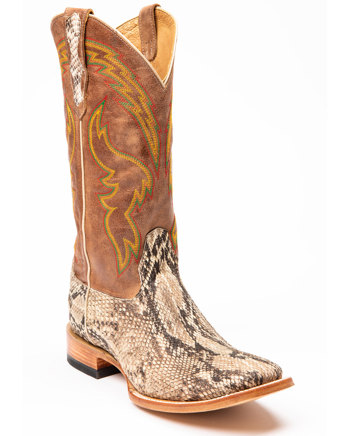 Men's Exotic Python Western Boots - Broad Square Toe | Cody James Boots