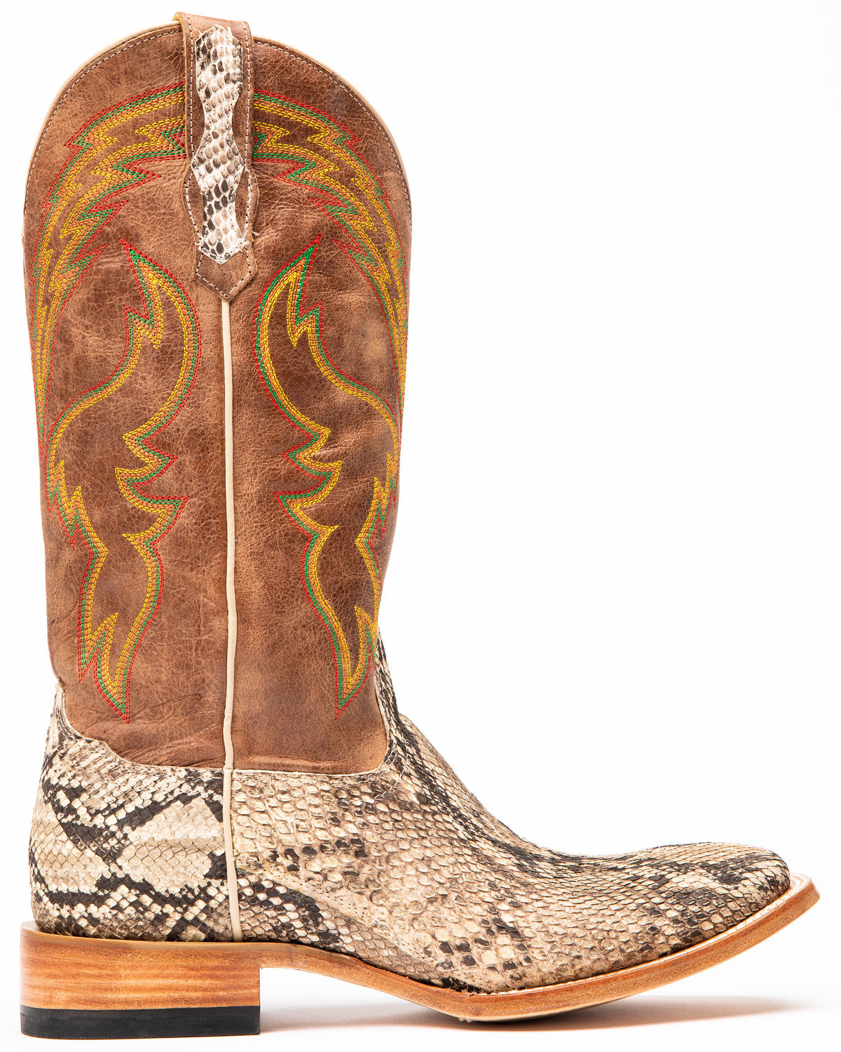 Men's Exotic Python Western Boots - Broad Square Toe | Cody James Boots