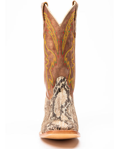 Men's Exotic Python Western Boots - Broad Square Toe | Cody James Boots