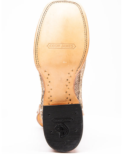 Men's Exotic Python Western Boots - Broad Square Toe | Cody James Boots