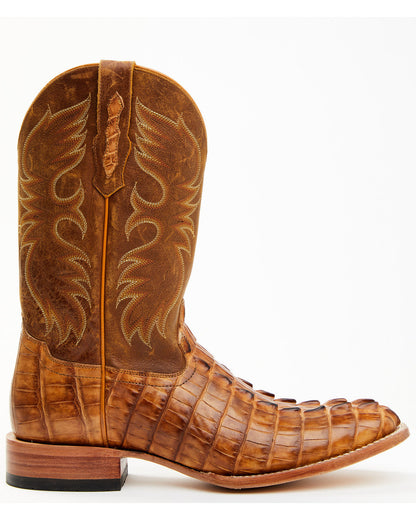 Men's Caiman Cognac 12" Exotic Western Boots - Broad Square | Cody James Boots