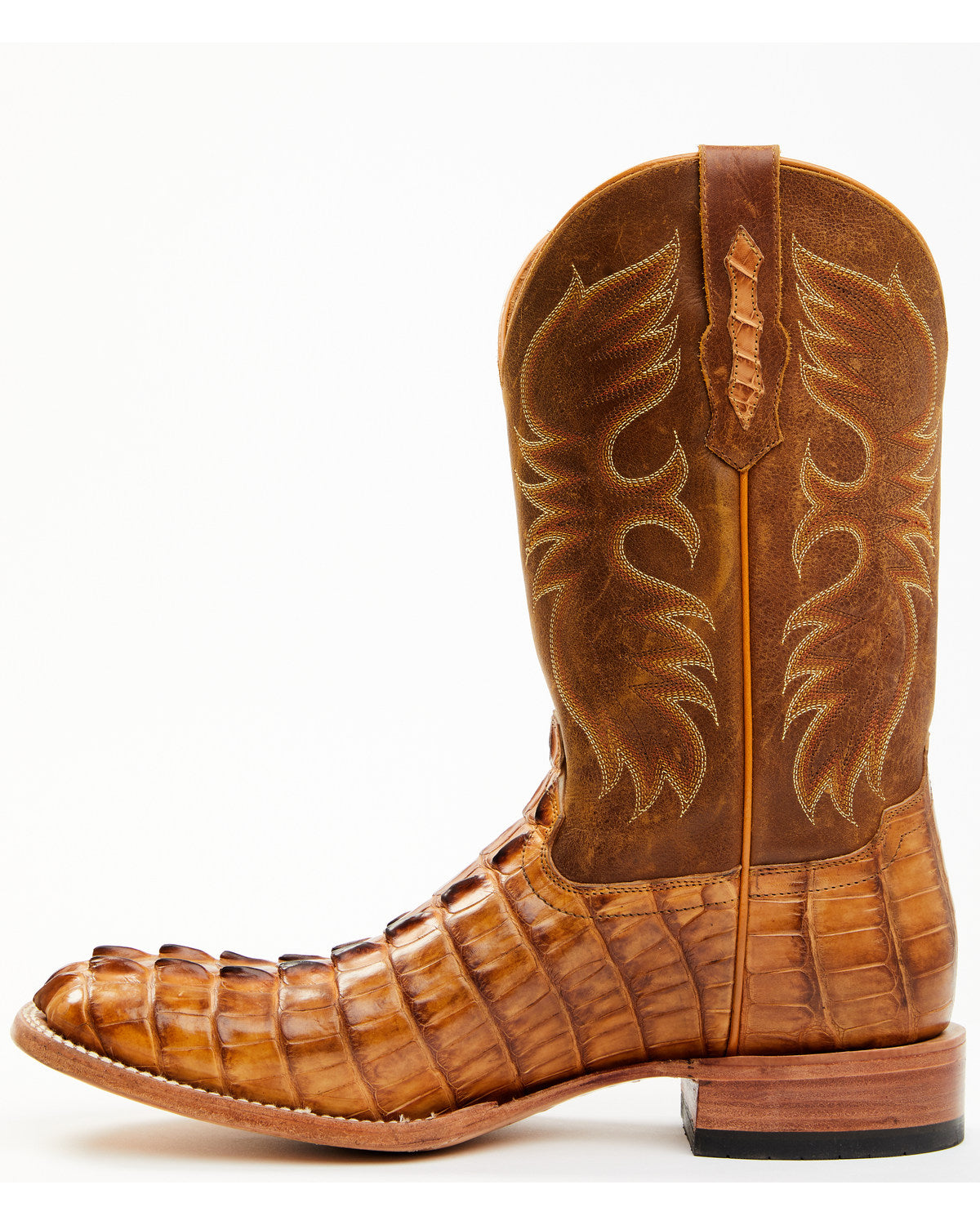 Men's Caiman Cognac 12" Exotic Western Boots - Broad Square | Cody James Boots