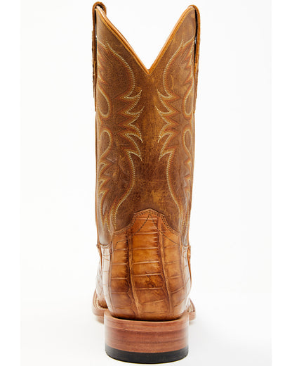 Men's Caiman Cognac 12" Exotic Western Boots - Broad Square | Cody James Boots
