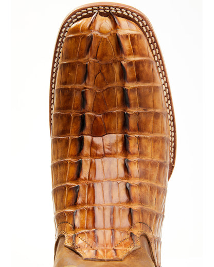 Men's Caiman Cognac 12" Exotic Western Boots - Broad Square | Cody James Boots