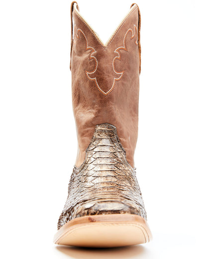 Men's Exotic Python Western Boots - Broad Square Toe | Cody James Boots