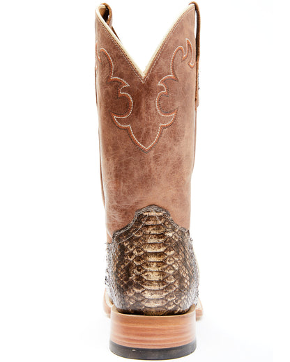 Men's Exotic Python Western Boots - Broad Square Toe | Cody James Boots