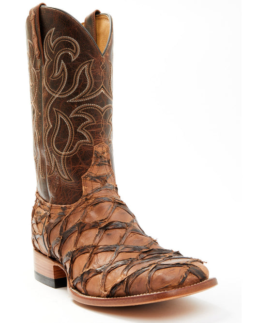 Men's Pirarucu Exotic Boots - Broad Square Toe | Cody James Boots|Accessories