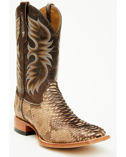 Men's Exotic Python Western Boots - Broad Square Toe | Cody James Boots