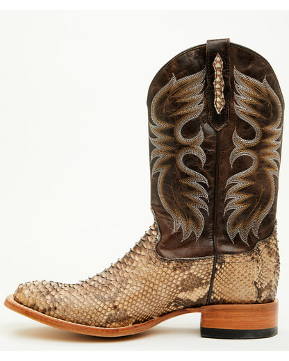 Men's Exotic Python Western Boots - Broad Square Toe | Cody James Boots