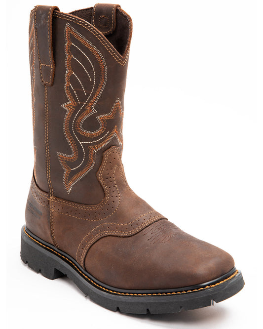 Men's 11" Mustang Saddle Waterproof Western Work Boots - So | Cody James Boots