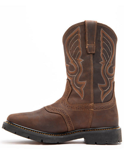 Men's 11" Mustang Saddle Waterproof Western Work Boots - So | Cody James Boots