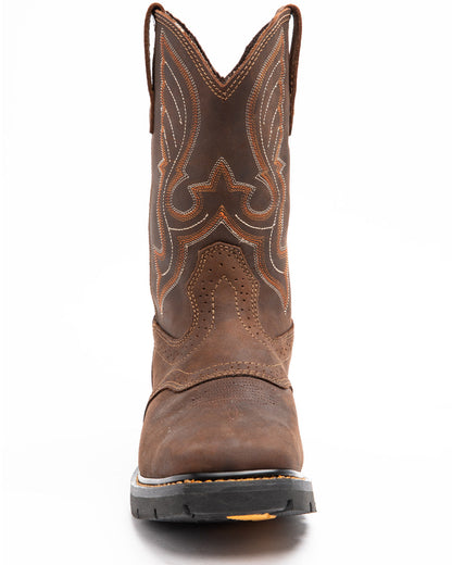 Men's 11" Mustang Saddle Waterproof Western Work Boots - So | Cody James Boots