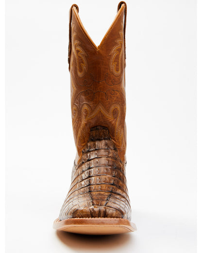 Men's Exotic Caiman Tail Skin Western Boots - Broad Square | Cody James Boots|Accessories