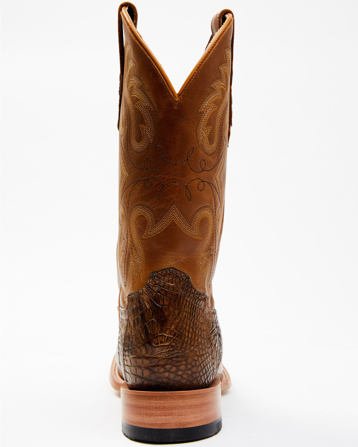 Men's Exotic Caiman Tail Skin Western Boots - Broad Square | Cody James Boots|Accessories