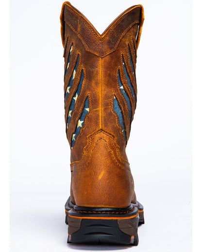 Men's 11" Flag Western Work Boots - Nano Composite Toe | Cody James Boots