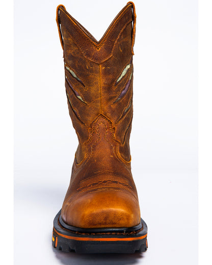 Men's 11" Flag Western Work Boots - Nano Composite Toe | Cody James Boots
