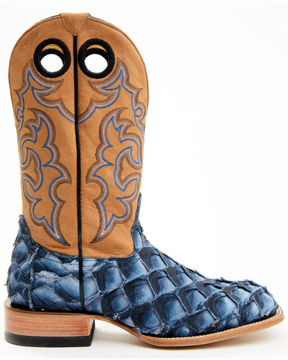 Men's Exotic Pirarucu Western Boots - Broad Square Toe | Cody James Boots|Accessories