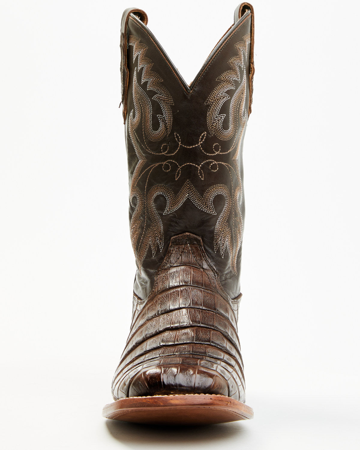Men's Exotic Caiman Tail Skin Western Boots - Broad Square | Cody James Boots