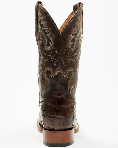 Men's Exotic Caiman Tail Skin Western Boots - Broad Square | Cody James Boots