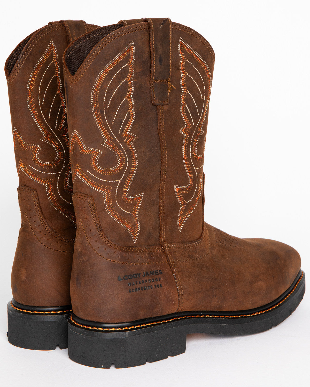 Men's 10" Waterproof Pull-On Work Boots - Composite Toe | Cody James Boots