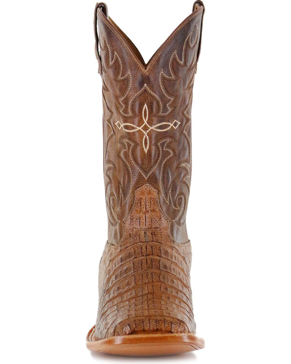Men's Burnished Caiman Exotic Boots - Broad Square Toe | Cody James Boots