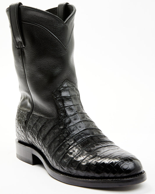 Black 1978® Men's Carmen Exotic Caiman Belly Roper Boots - | Cody James Boots