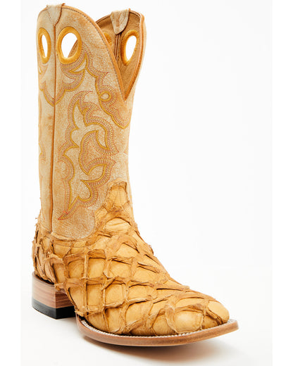 Men's Exotic Pirarucu Western Boots - Broad Square Toe | Cody James Boots