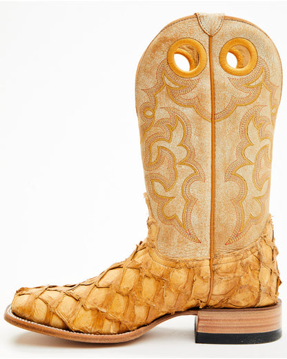 Men's Exotic Pirarucu Western Boots - Broad Square Toe | Cody James Boots