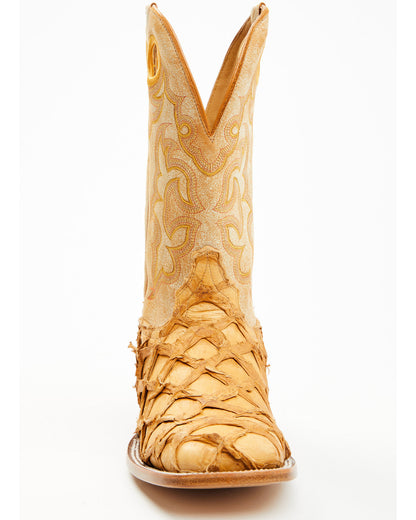 Men's Exotic Pirarucu Western Boots - Broad Square Toe | Cody James Boots