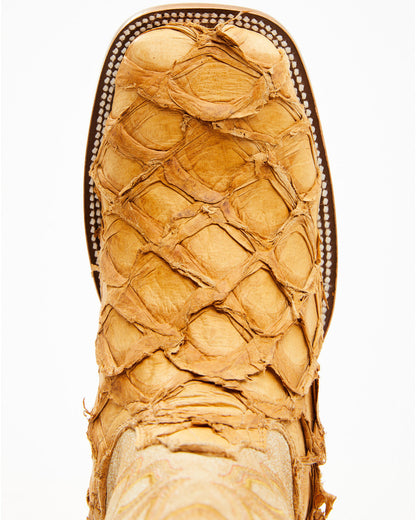 Men's Exotic Pirarucu Western Boots - Broad Square Toe | Cody James Boots