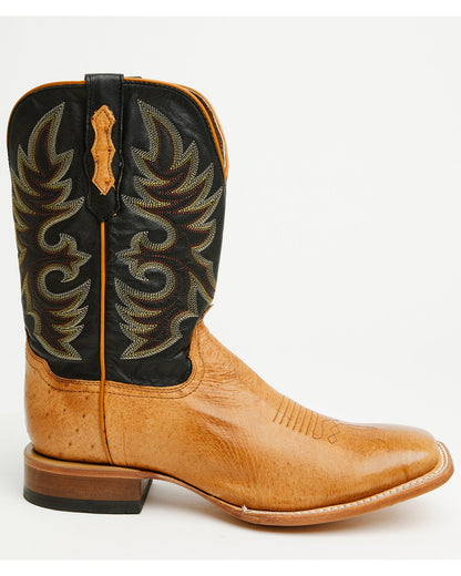 Men's Exotic Ostrich Western Boots - Broad Square Toe | Cody James Boots