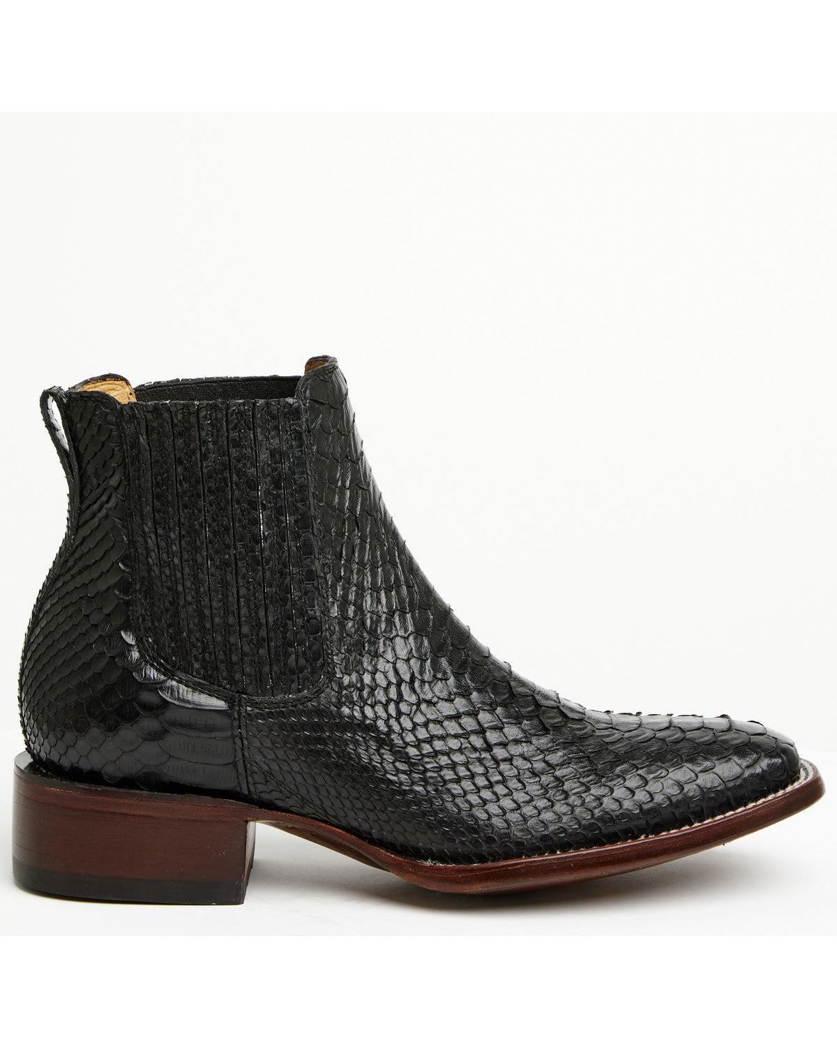 Men's Hash Exotic Python Western Ankle Boots - Broad Square | Cody James Boots