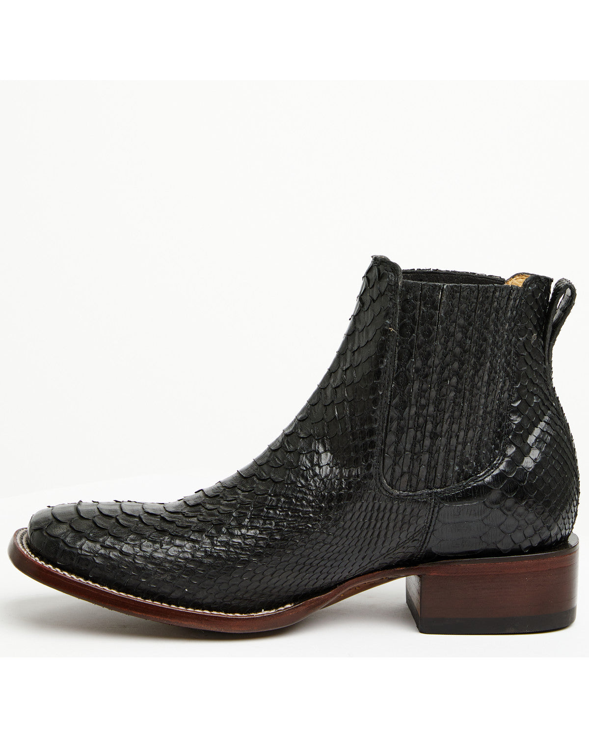 Men's Hash Exotic Python Western Ankle Boots - Broad Square | Cody James Boots