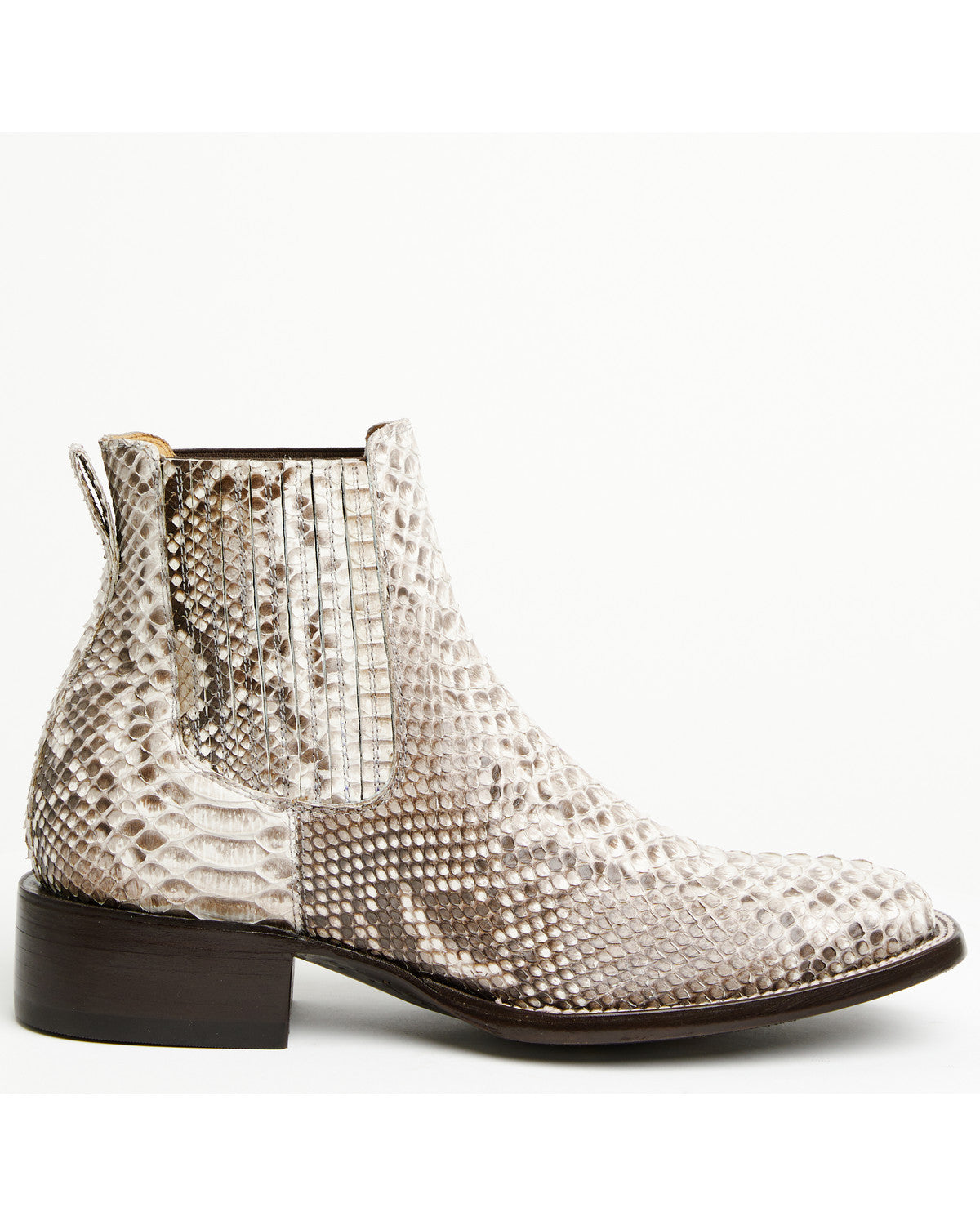 Men's Hash Exotic Python Western Ankle Boots - Broad Square | Cody James Boots