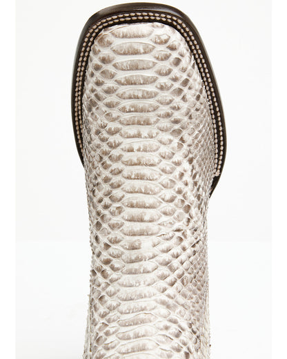 Men's Hash Exotic Python Western Ankle Boots - Broad Square | Cody James Boots