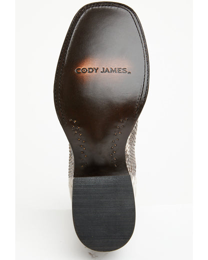 Men's Hash Exotic Python Western Ankle Boots - Broad Square | Cody James Boots