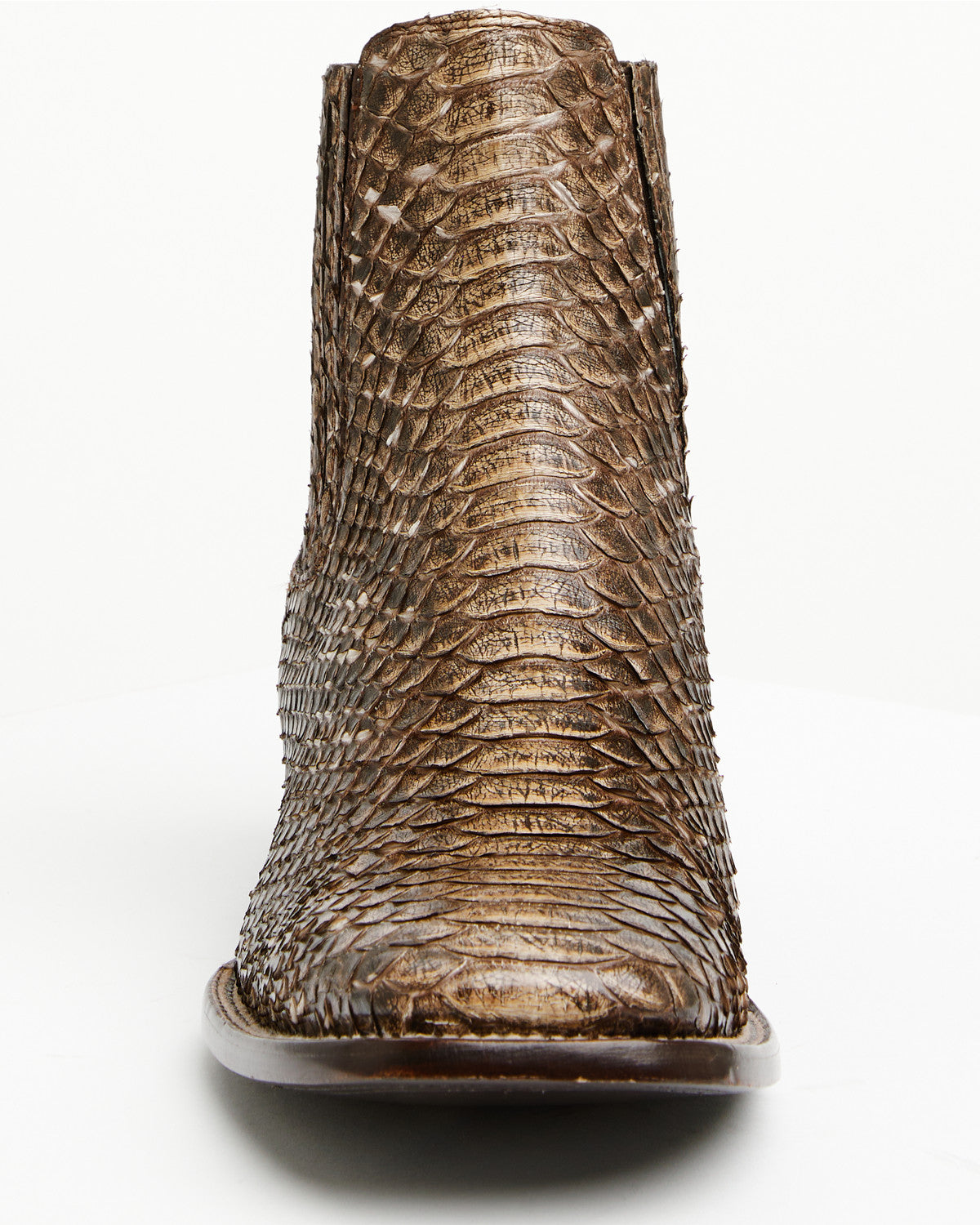 Men's Hash Exotic Python Western Ankle Boots - Broad Square | Cody James Boots