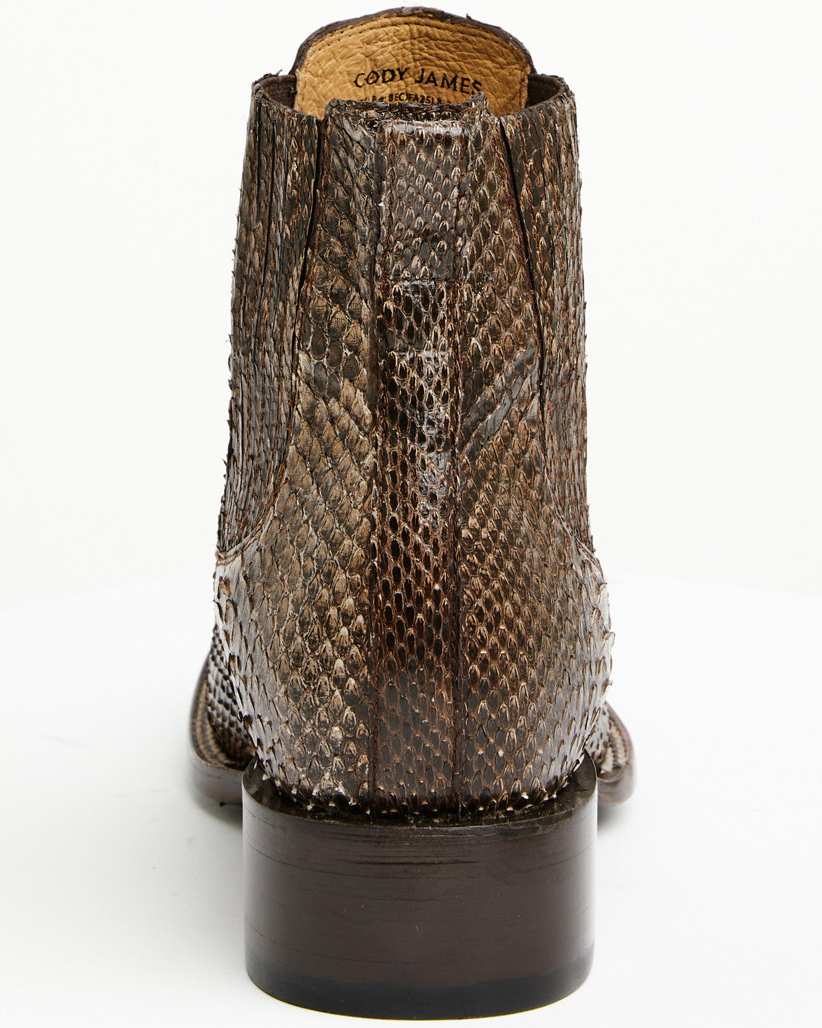 Men's Hash Exotic Python Western Ankle Boots - Broad Square | Cody James Boots