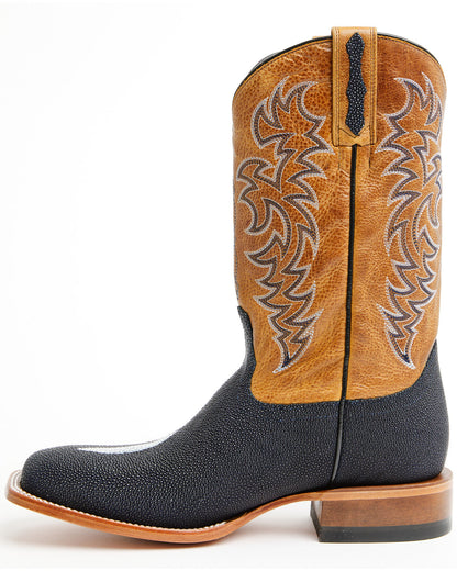 Men's Exotic Stingray Western Boots - Broad Square Toe | Cody James Boots