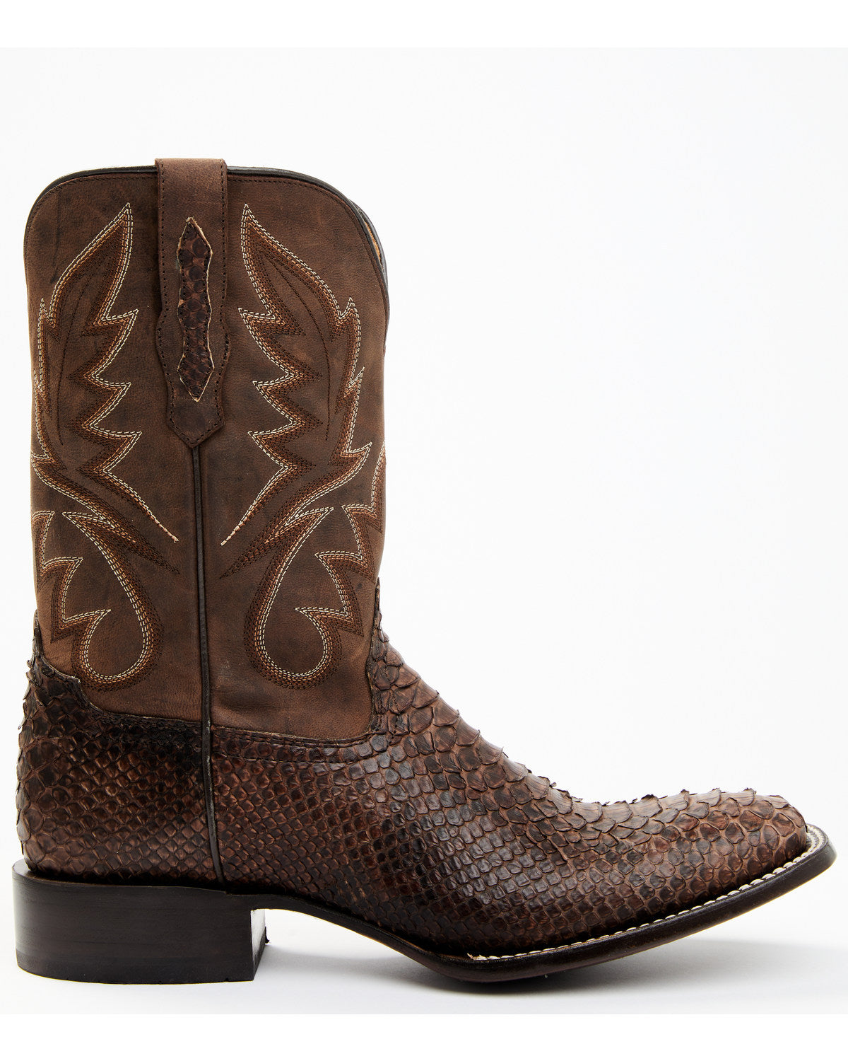 Men's Exotic Python Western Boots - Broad Square Toe | Cody James Boots