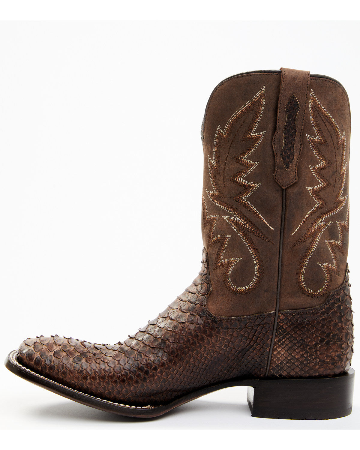 Men's Exotic Python Western Boots - Broad Square Toe | Cody James Boots