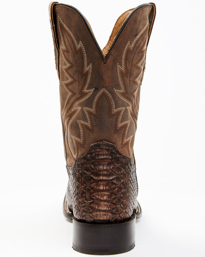 Men's Exotic Python Western Boots - Broad Square Toe | Cody James Boots