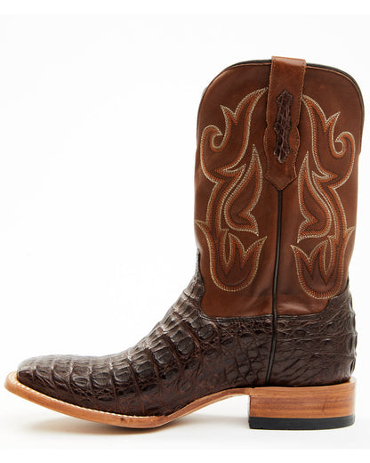 Men's Exotic Caiman Western Boots - Broad Square Toe | Cody James Boots