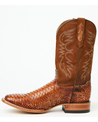 Men's Brandy Exotic Python Western Boots - Broad Square Toe | Cody James Boots