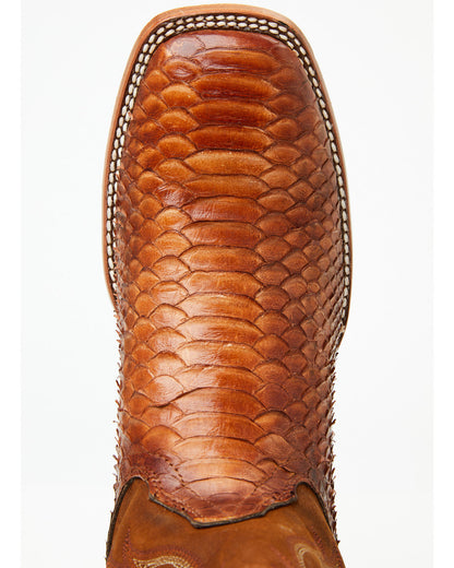 Men's Brandy Exotic Python Western Boots - Broad Square Toe | Cody James Boots