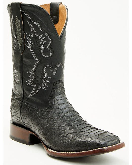 Men's Exotic Python Western Boots - Broad Square Toe | Cody James Boots