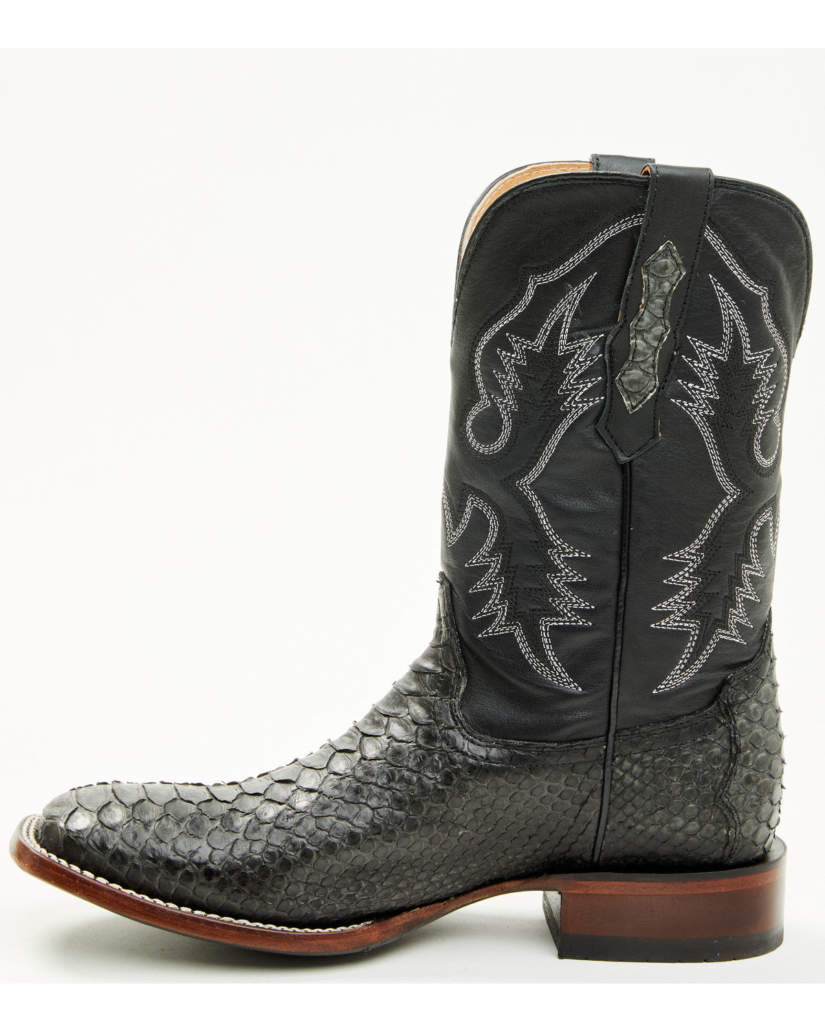 Men's Exotic Python Western Boots - Broad Square Toe | Cody James Boots