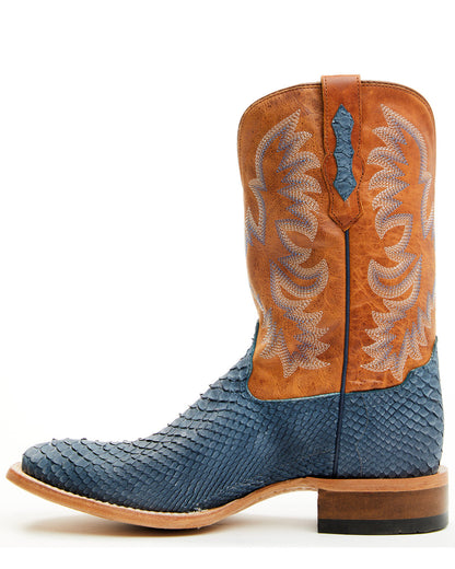 Men's Exotic Python Vulturno Western Boots - Broad Square T | Cody James Boots